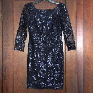 Adriana Papell Sequin Mini Dress